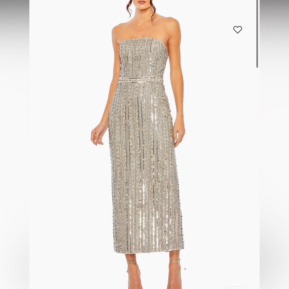 Mac Duggal
Embellished Strapless Column Dress